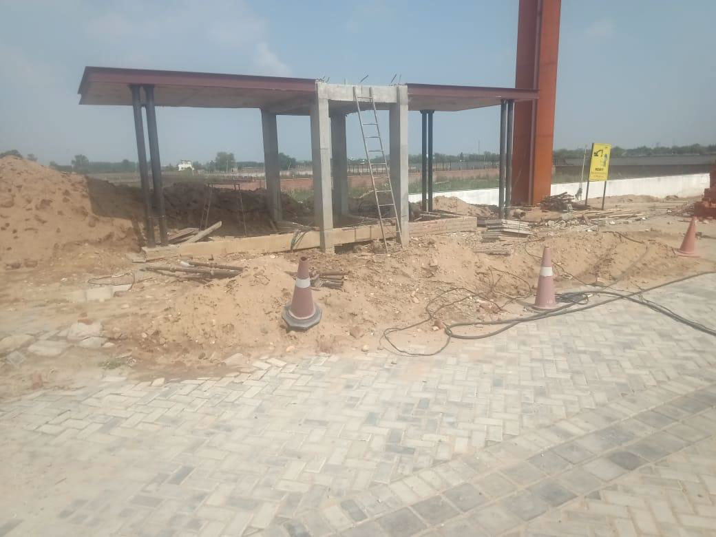 Guard Room Work in Progress at Gate Plaza 1