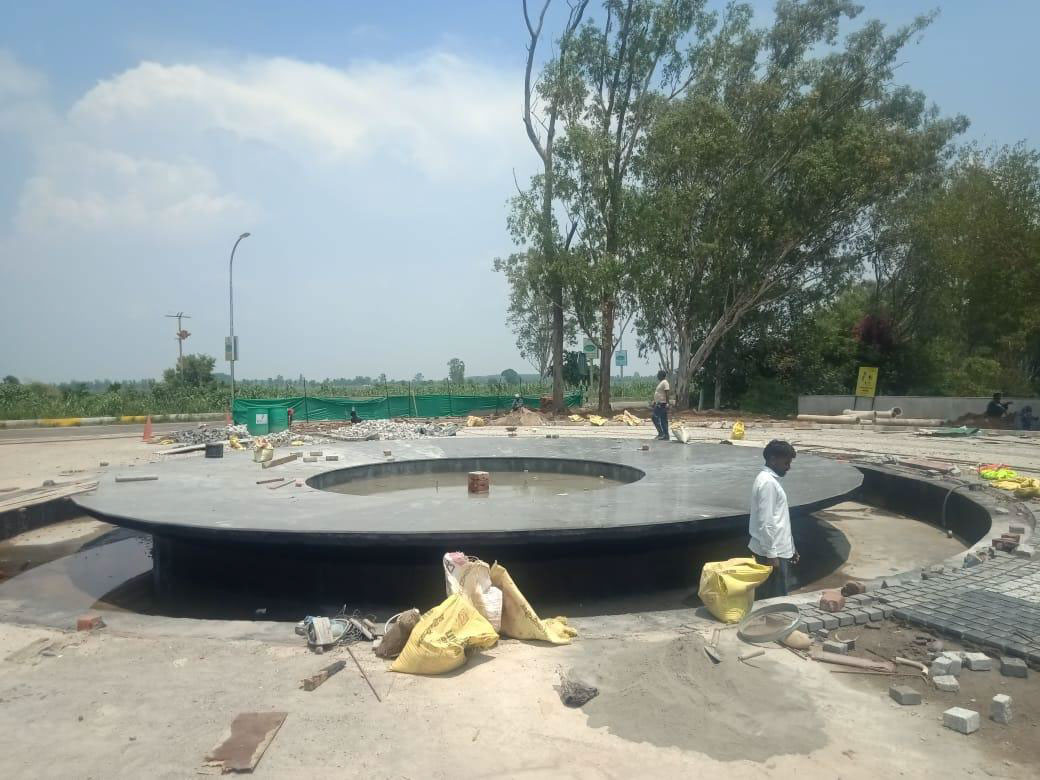 Water Body Work in Progress at Node 1