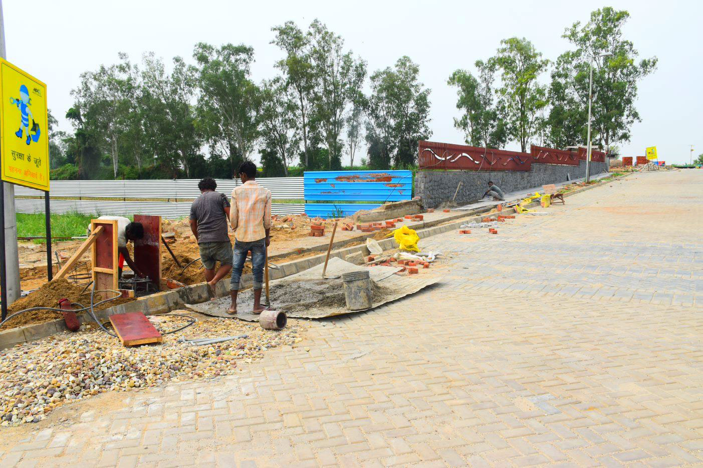 Boundary Wall Work in Progress
